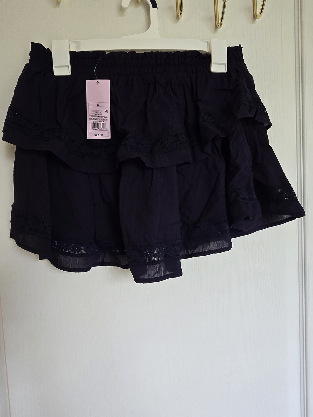 Target Black Tiered Ruffle Mini Skirt